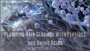 plumping hair strands with peptides and amino acids