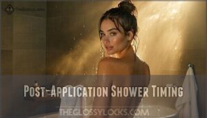 post-application shower timing