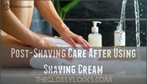 post-shaving care after using shaving cream