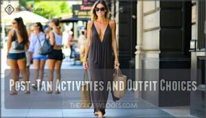 post-tan activities and outfit choices