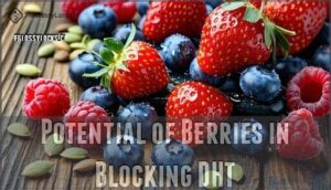 potential of berries in blocking dht