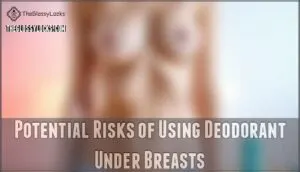 potential risks of using deodorant under breasts potential risks of using deodorant under breasts