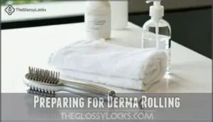 preparing for derma rolling