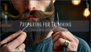 preparing for trimming