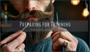 preparing for trimming