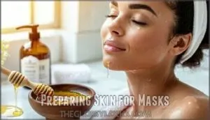 preparing skin for masks