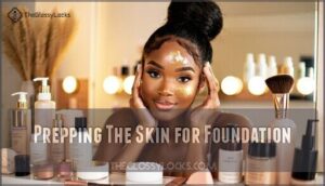 prepping the skin for foundation