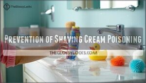 prevention of shaving cream poisoning