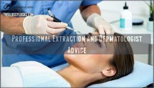 professional extraction and dermatologist advice