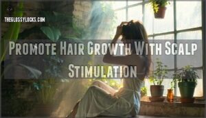 promote hair growth with scalp stimulation