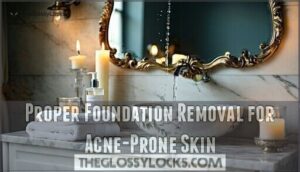 proper foundation removal for acne-prone skin