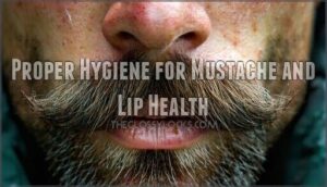 proper hygiene for mustache and lip health