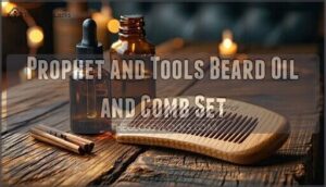 prophet and tools beard oil and comb set