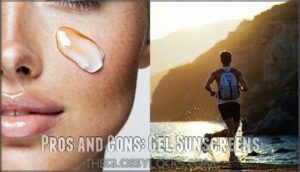 pros and cons: gel sunscreens