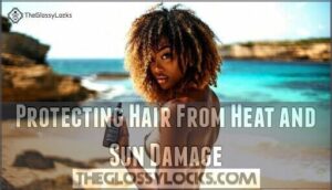 protecting hair from heat and sun damage