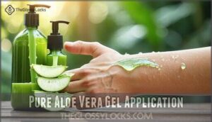pure aloe vera gel application