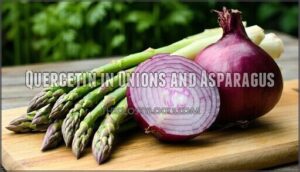 quercetin in onions and asparagus