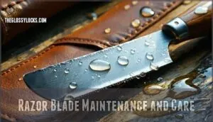 razor blade maintenance and care razor blade maintenance and care