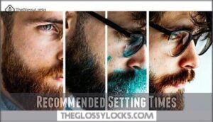 recommended setting times recommended setting times