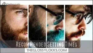 recommended setting times