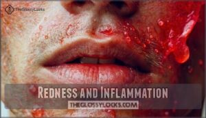 redness and inflammation