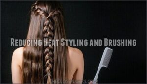 reducing heat styling and brushing