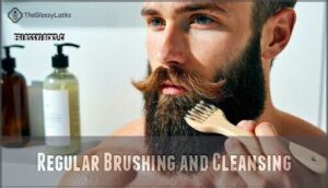 regular brushing and cleansing