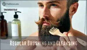 regular brushing and cleansing