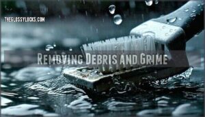 removing debris and grime
