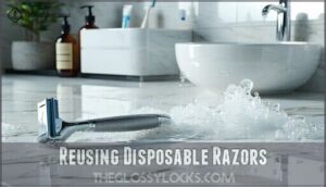 reusing disposable razors