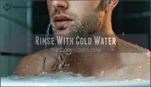 rinse with cold water