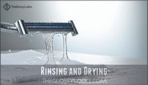 rinsing and drying