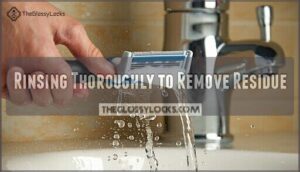 rinsing thoroughly to remove residue rinsing thoroughly to remove residue