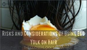 risks and considerations of using egg yolk on hair