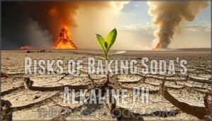 risks of baking soda's alkaline ph