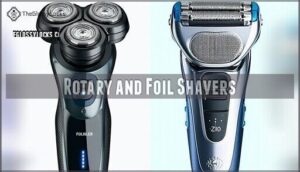 rotary and foil shavers