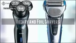 rotary and foil shavers