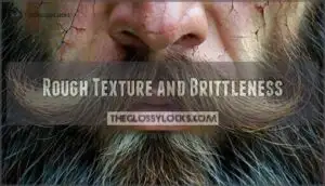 rough texture and brittleness