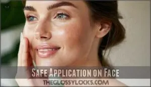 safe application on face