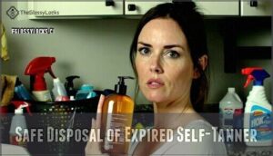 safe disposal of expired self-tanner