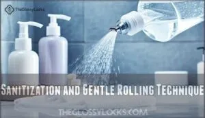 sanitization and gentle rolling technique