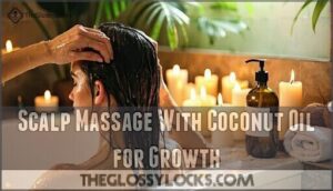 scalp massage with coconut oil for growth
