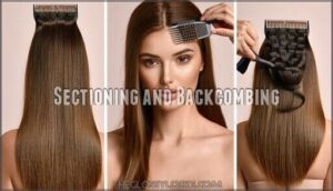 sectioning and backcombing