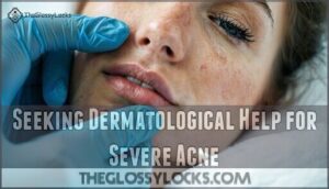 seeking dermatological help for severe acne