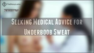 seeking medical advice for underboob sweat