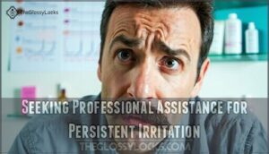 seeking professional assistance for persistent irritation