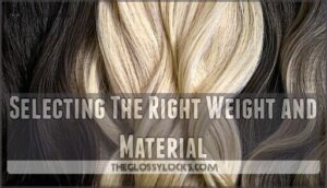 selecting the right weight and material