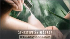 sensitive skin areas