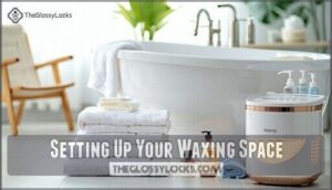 setting up your waxing space