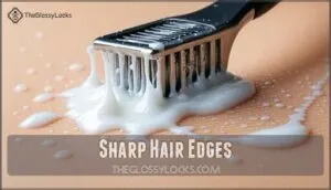 sharp hair edges sharp hair edges